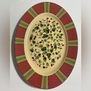 Waverly Garden Room Large Oval Serving Platter Made in Poland T49